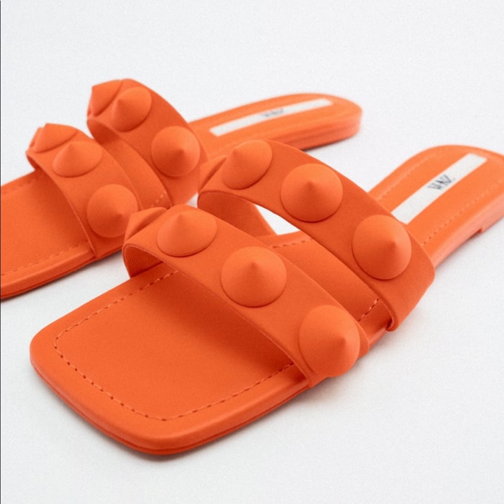 Zara Orange Sandals